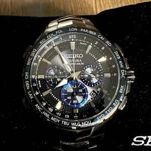 Seiko Cortura Radio Sync Solar World Timer